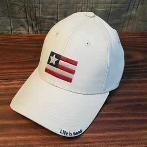 NWT LIFE IS GOOD HIGH RISE CHILL FLAG HAT
